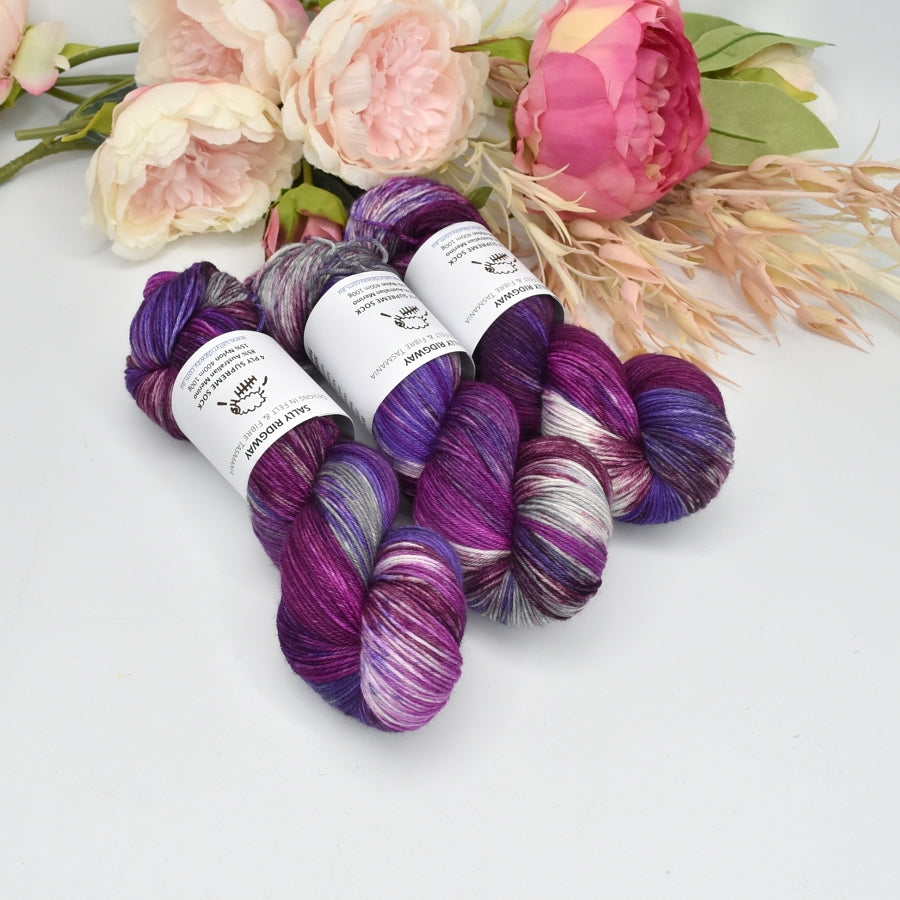 4 ply Supreme Sock Yarn Hand Dyed Tempest-Sock Yarn-2-Sally Ridgway Designs in Felt & Fibre