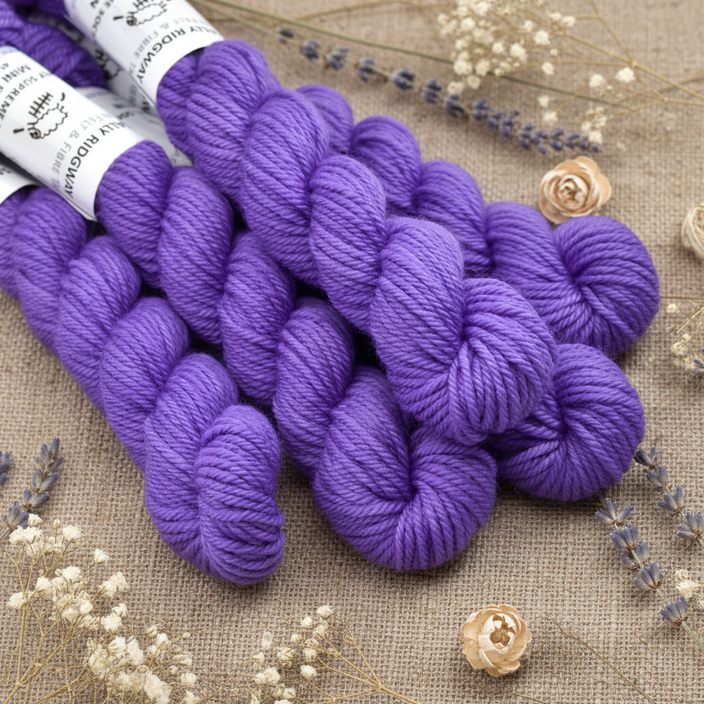 8 Ply Supreme Sock Mini Skein in Wild Iris| 8 Ply Mini Skeins | Sally Ridgway | Shop Wool, Felt and Fibre Online