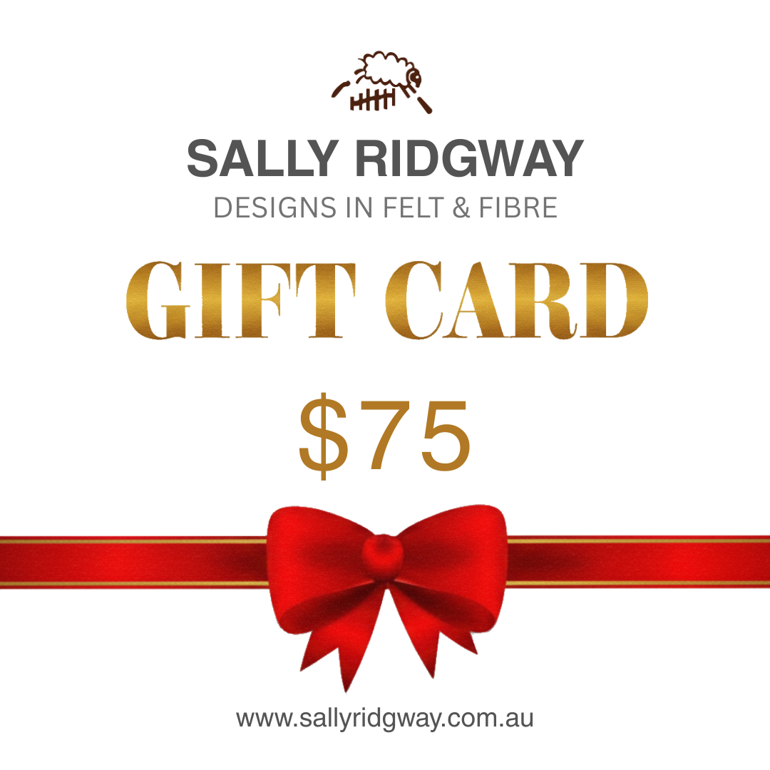 Yarn and Fibre Stash Building Gift Card $75| Gift Card | Sally Ridgway | Shop Wool, Felt and Fibre Online