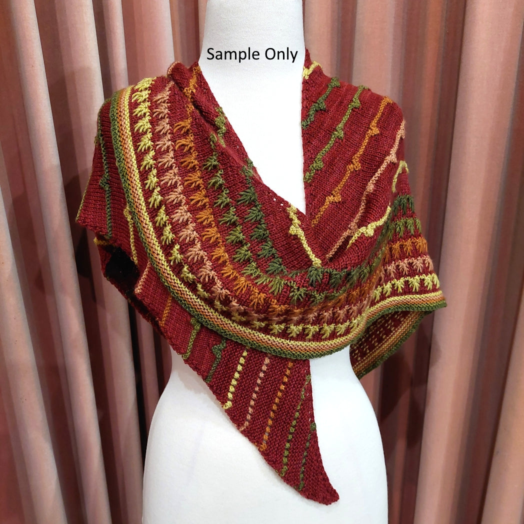 Show Your Colours Yarn Kit - Autumn Leaves| Sock Yarn | Sally Ridgway | Shop Wool, Felt and Fibre Online