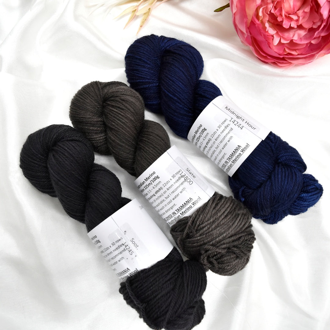 8 Ply Supreme Sock in Soot| 8 Ply Supreme Sock | Sally Ridgway | Shop Wool, Felt and Fibre Online