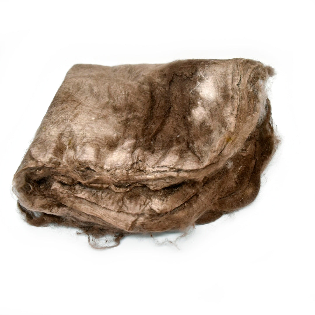 Mulberry Silk Hankies Hand Dyed Milk Chocolate| Silk Hankies | Sally Ridgway | Shop Wool, Felt and Fibre Online