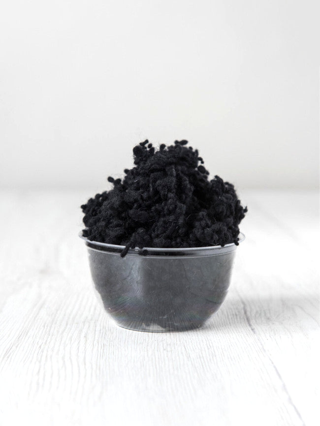 Black DHG Merino Wool Nepps| Nepps | Sally Ridgway | Shop Wool, Felt and Fibre Online