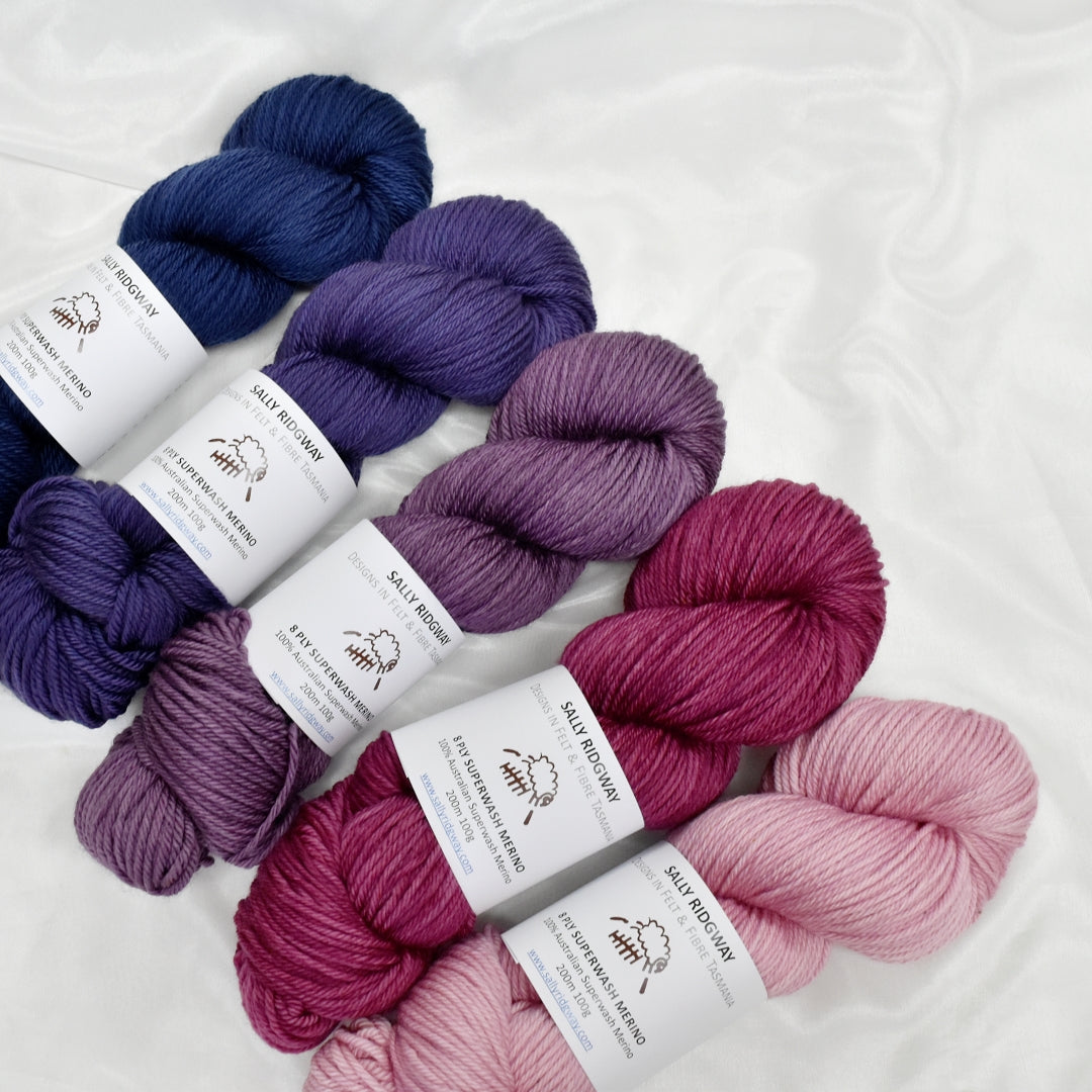 Space Angel on 8 Ply Superwash 100% Merino Yarn
