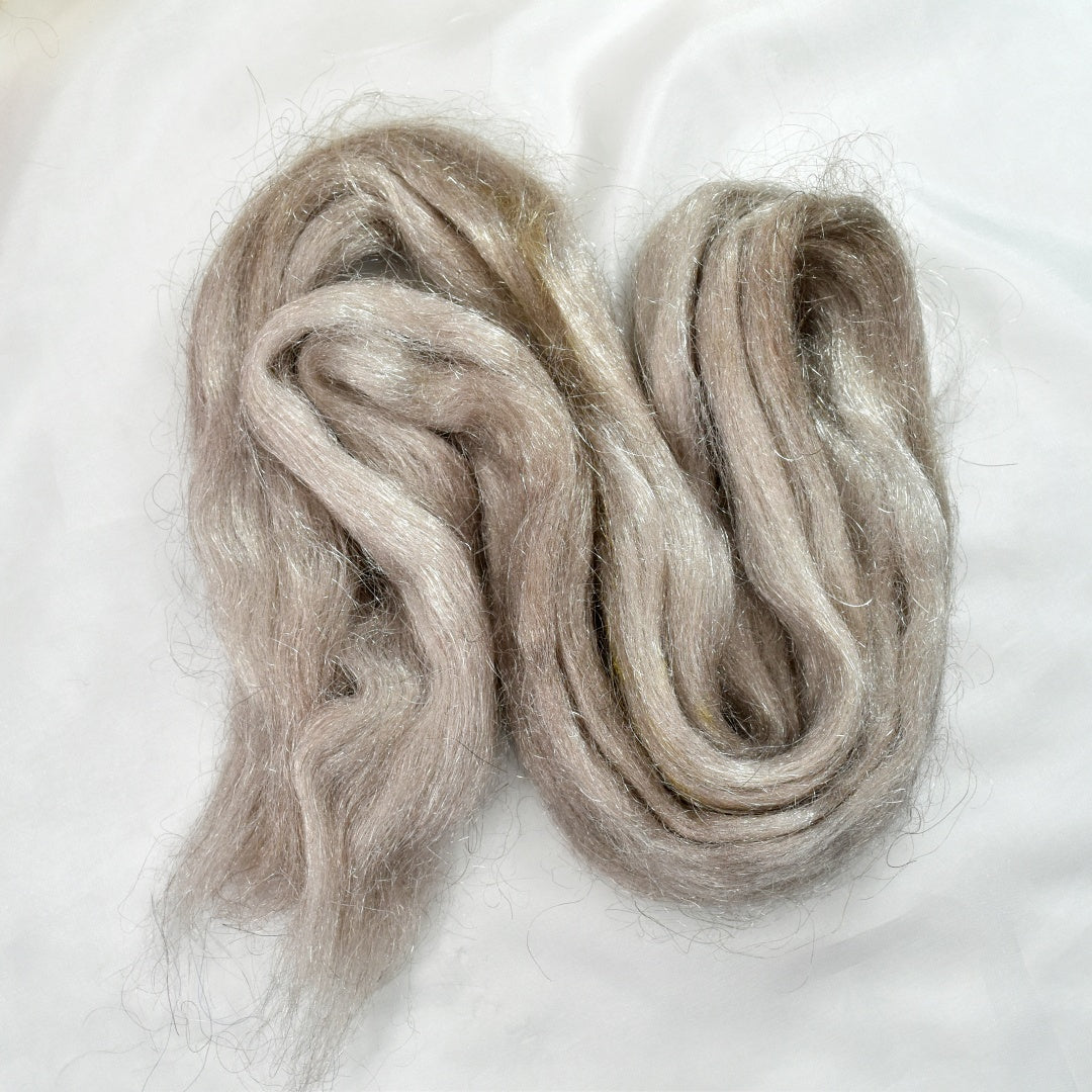 Firestar Fibre Trilobal Nylon Hand Dyed Antiquity-Firestar Fibre-3-20 grams-Sally Ridgway Designs in Felt & Fibre