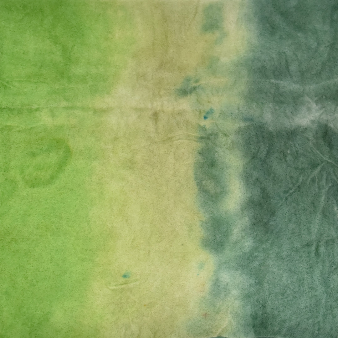Hand Dyed Merino Wool Prefelt Spring Green