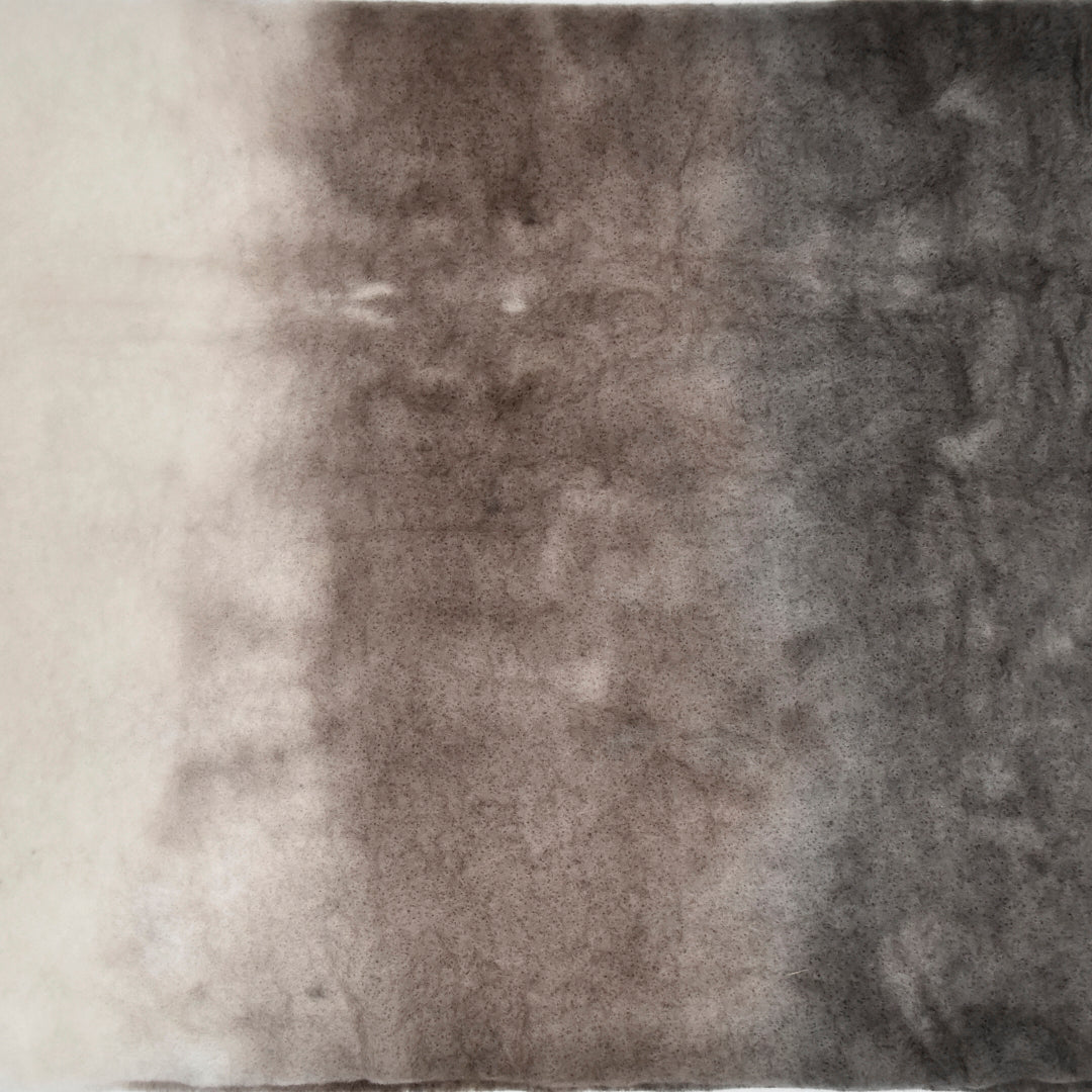 Hand Dyed Merino Wool Prefelt Wombat