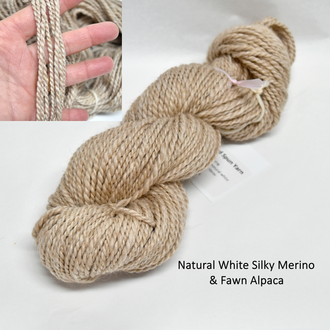 Natural Hand Spun Chunky Yarn - Mixed Colours| Hand Spun Yarn | Sally Ridgway | Shop Wool, Felt and Fibre Online