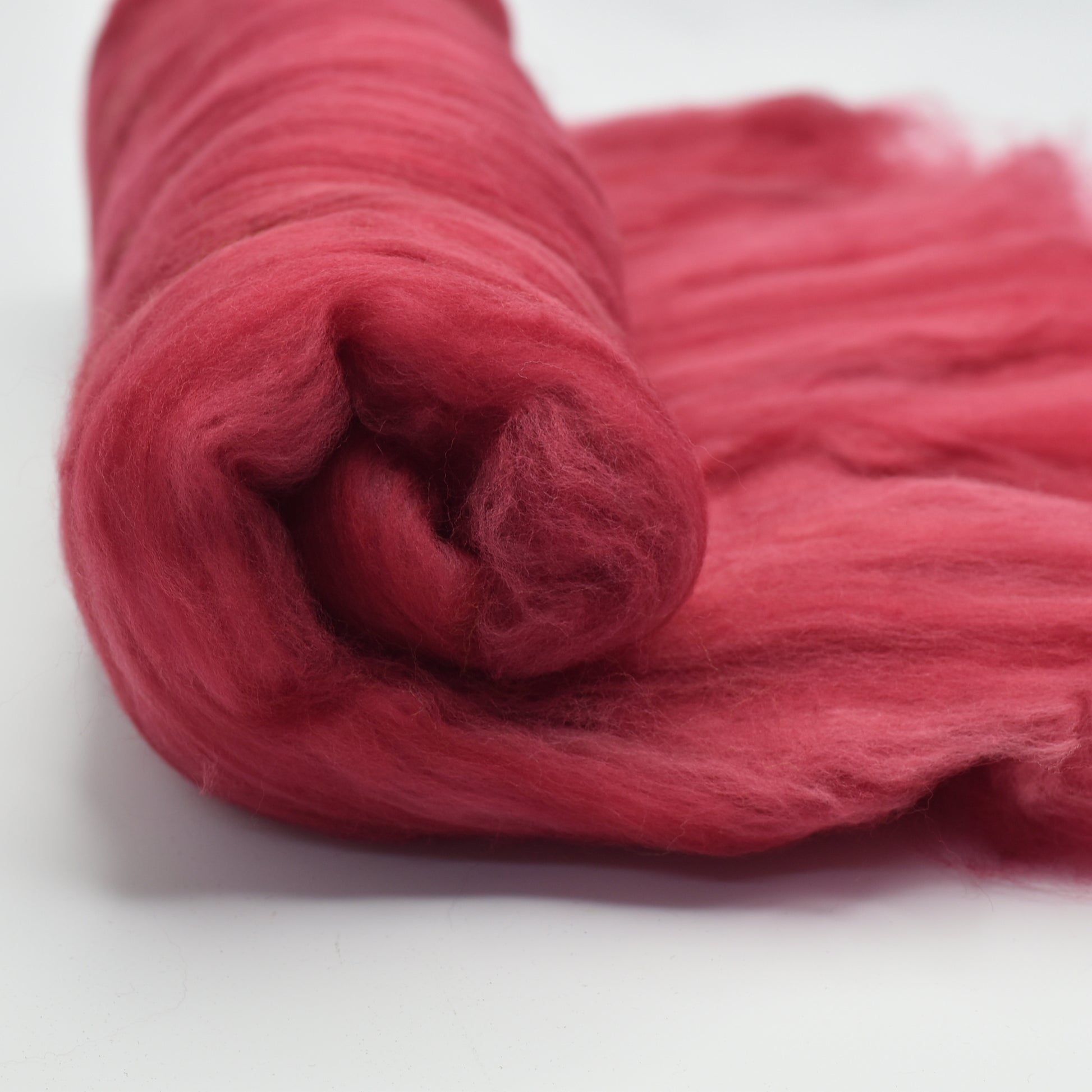 Tasmanian Merino Wool Carded Batts Hand Dyed Red| Merino Wool Batts | Sally Ridgway | Shop Wool, Felt and Fibre Online