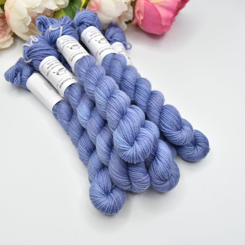 Mini Skeins 4 Ply Supreme Sock Yarn in Andora| Mini Skeins | Sally Ridgway | Shop Wool, Felt and Fibre Online