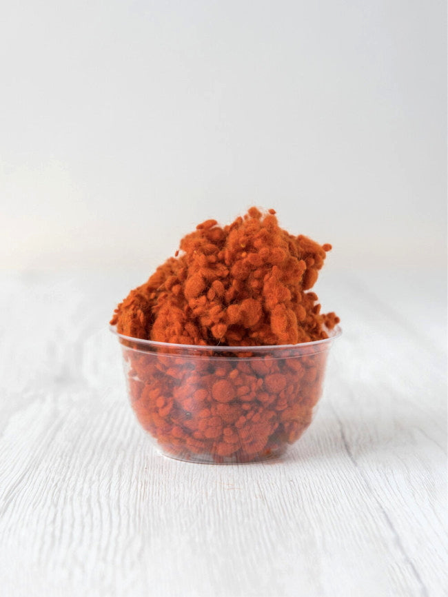 Pumpkin DHG Merino Wool Nepps| Nepps | Sally Ridgway | Shop Wool, Felt and Fibre Online