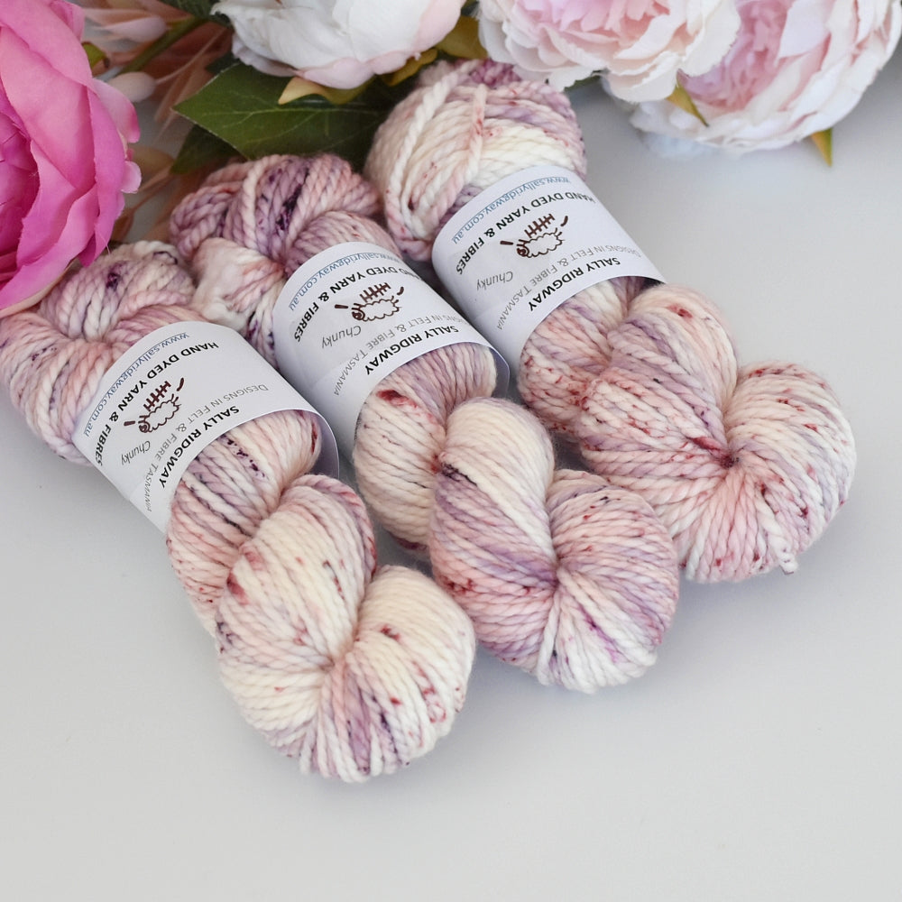 Snow Leopard on 12 ply Chunky Merino| Chunky Yarn | Sally Ridgway | Shop Wool, Felt and Fibre Online