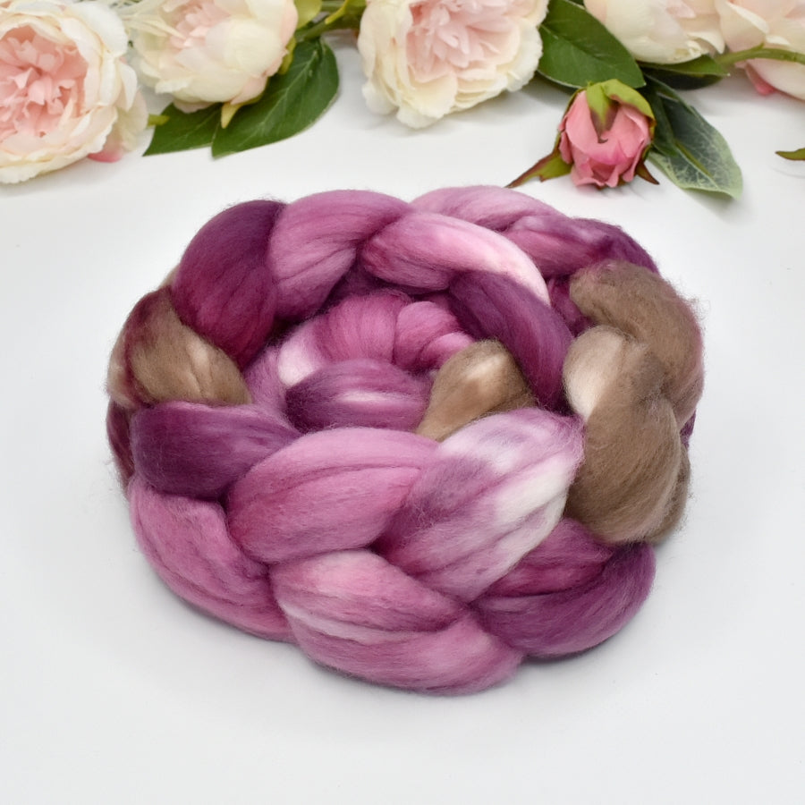 Superwash Tasmanian Merino Wool Top Magnolia Bloom-Superwash Merino Wool Tops-2-100 grams-Sally Ridgway Designs in Felt & Fibre