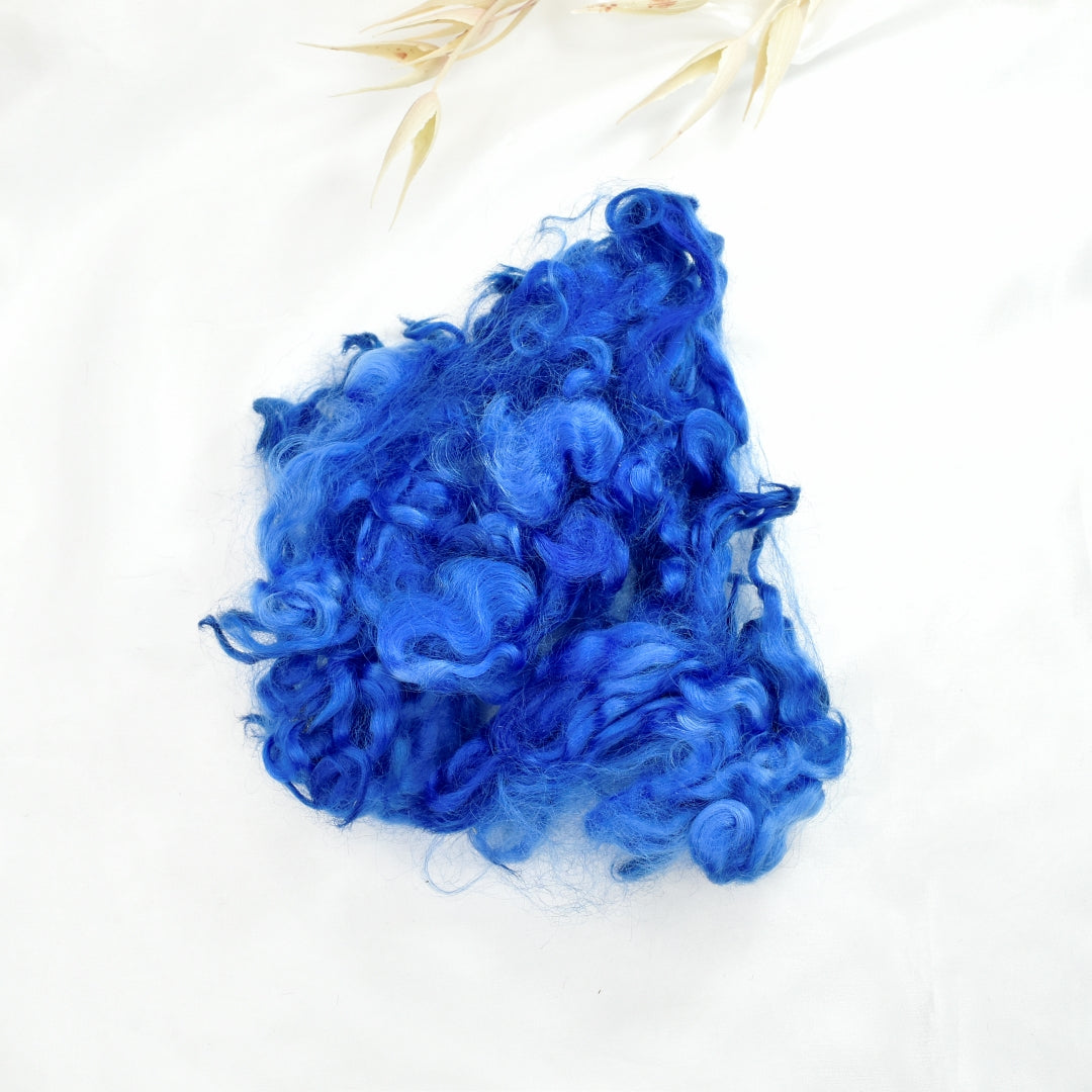 Tasmanian English Leicester Lamb Locks - Royal Fair-English Leicester Wool Tops-3-20 Grams-Sally Ridgway Designs in Felt & Fibre