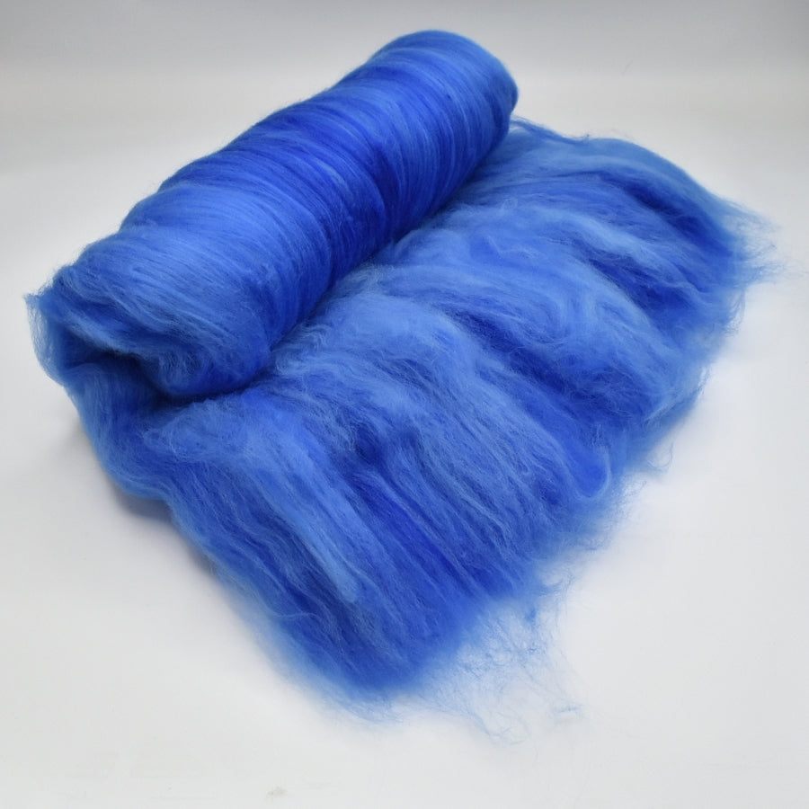 Tasmanian Merino Wool Carded Batts Hand Dyed Royal Fair-Merino Wool Batts-3-Sally Ridgway Designs in Felt & Fibre