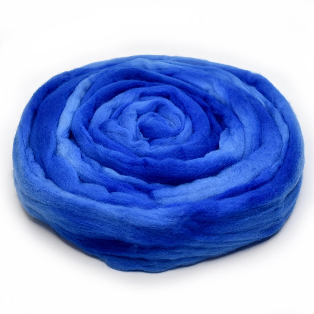 Tasmanian Merino Wool Combed Top Hand Dyed Royal Fair| Merino wool tops | Sally Ridgway | Shop Wool, Felt and Fibre Online
