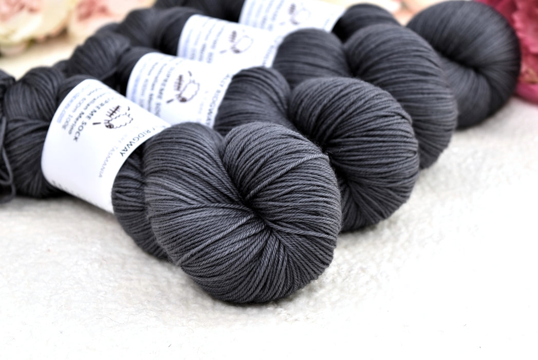 4 ply Supreme Sock Yarn Hand Dyed Coal Mine 13461-Sock Yarn-2-Sally Ridgway Designs in Felt & Fibre