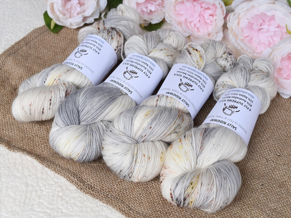 4 ply Supreme Sock Yarn Hand Dyed Lone Rock 13385-Sock Yarn-2-Sally Ridgway Designs in Felt & Fibre