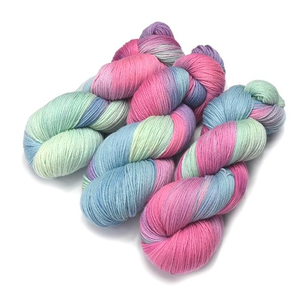 4 Ply Pure Australian Merino Wool Yarn Hand Dyed Cup Cakes 13058-4 Ply Pure Merino Yarn-1-Sally Ridgway Designs in Felt & Fibre