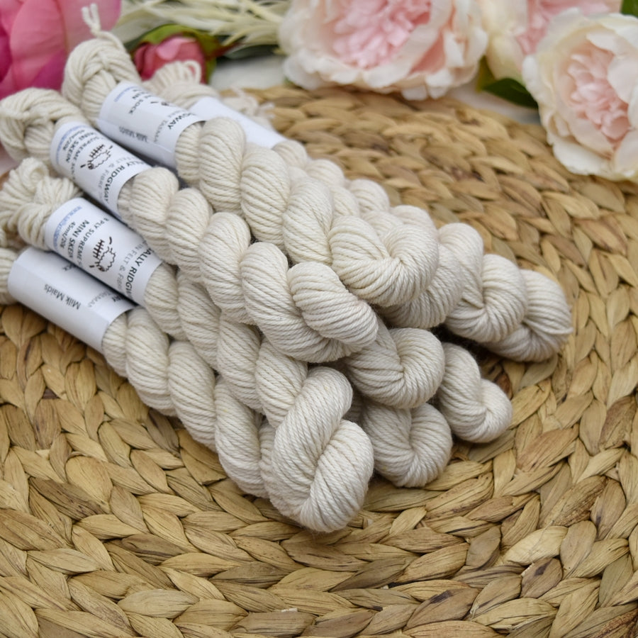 8 Ply Supreme Sock Mini Skein in Milk Maids| 8 Ply Mini Skeins | Sally Ridgway | Shop Wool, Felt and Fibre Online
