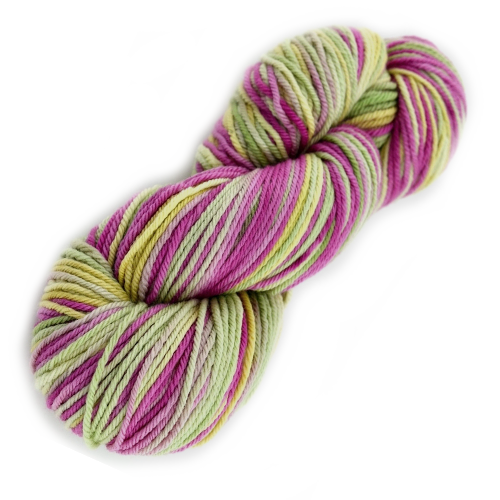 8 Ply Pure Australian Merino Wool Knitting Yarn in a Pink and Green Mix 12419-8 ply Pure Merino Yarn-3-Sally Ridgway Designs in Felt & Fibre