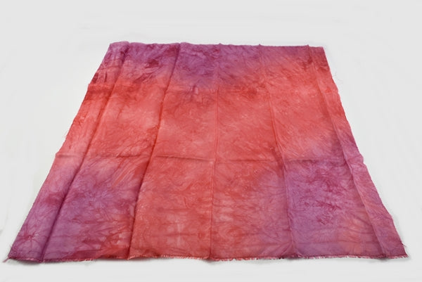 Hand Dyed Mulberry Silk Paj Fabric in Burnt Orange 12900-Silk Fabric-2-50 x 50 cm-Sally Ridgway Designs in Felt & Fibre