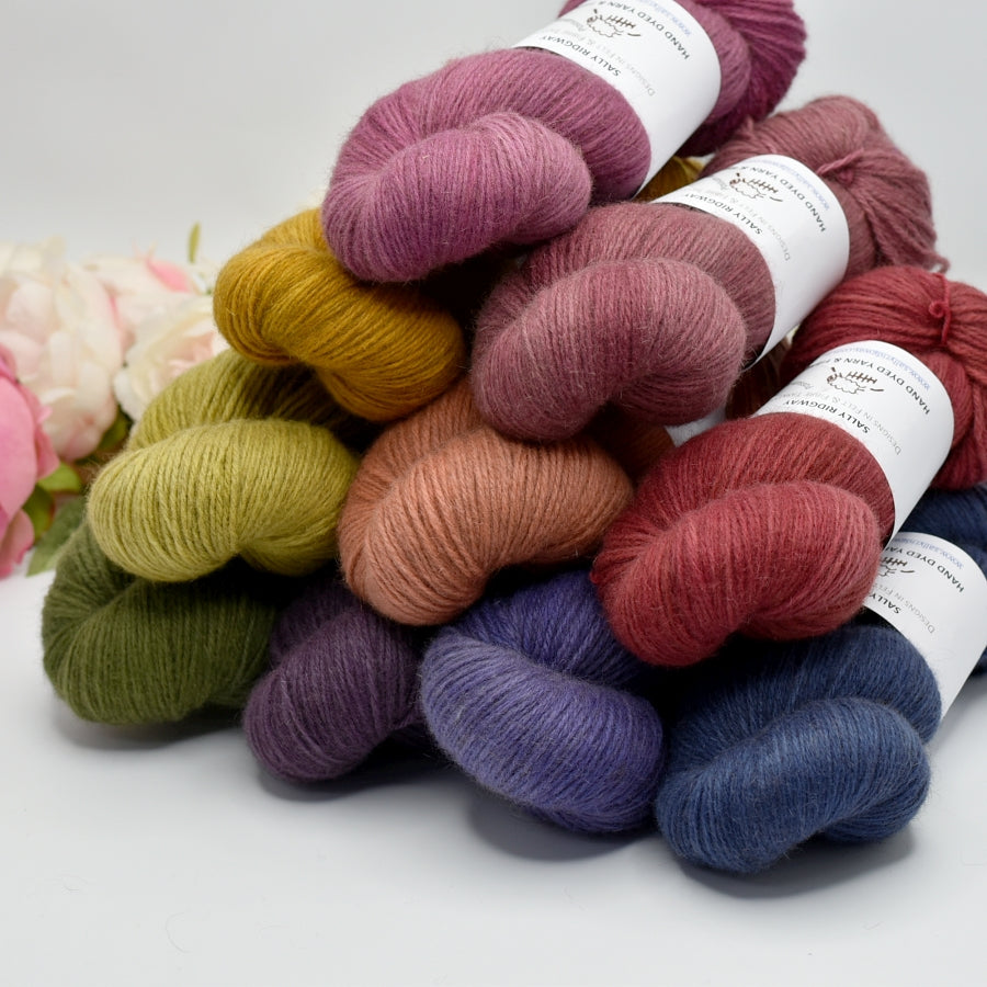 Merino Possum 4 Ply Fingering - Apricot Lace-Merino Possum-5-Sally Ridgway Designs in Felt & Fibre
