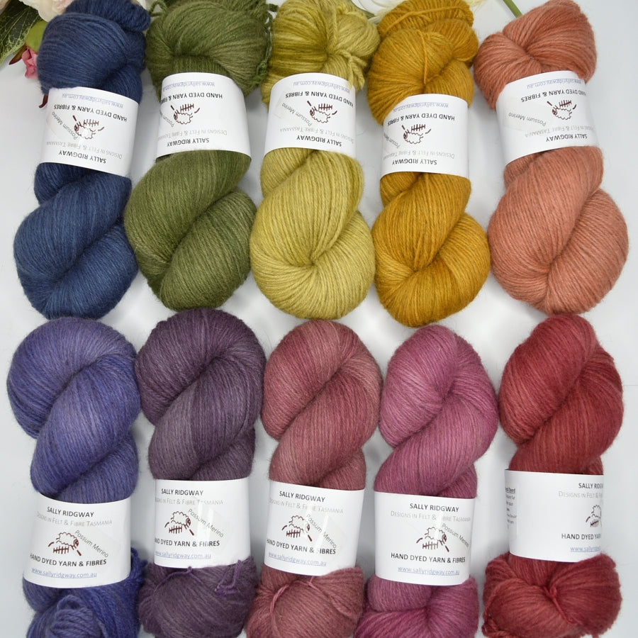 Merino Possum 4 Ply Fingering - Honey Gold-Merino Possum-4-Sally Ridgway Designs in Felt & Fibre
