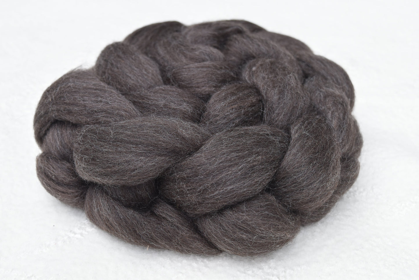 Chocolate Merino Corriedale and Black Alpaca Wool Top-Undyed Wool Roving Top-4-100 grams-Sally Ridgway Designs in Felt & Fibre