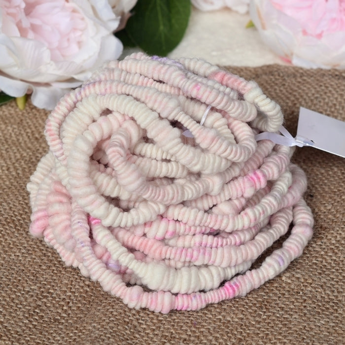 Chunky Hand Spun Supercoil Yarn in Ice cream-Hand Spun Yarn-3-Sally Ridgway Designs in Felt & Fibre