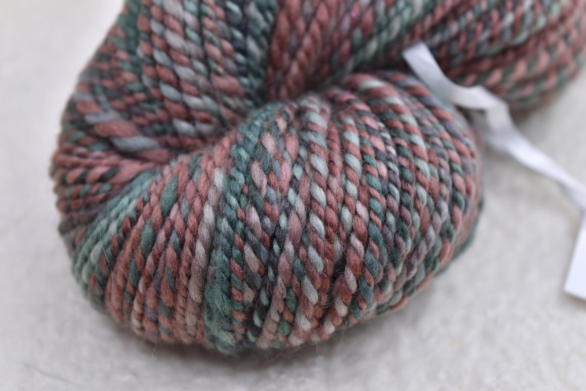 Hand Spun Tasmanian Merino Wool Chunky Yarn in Mangrove-Hand Spun Yarn-4-109 Mt-Sally Ridgway Designs in Felt & Fibre