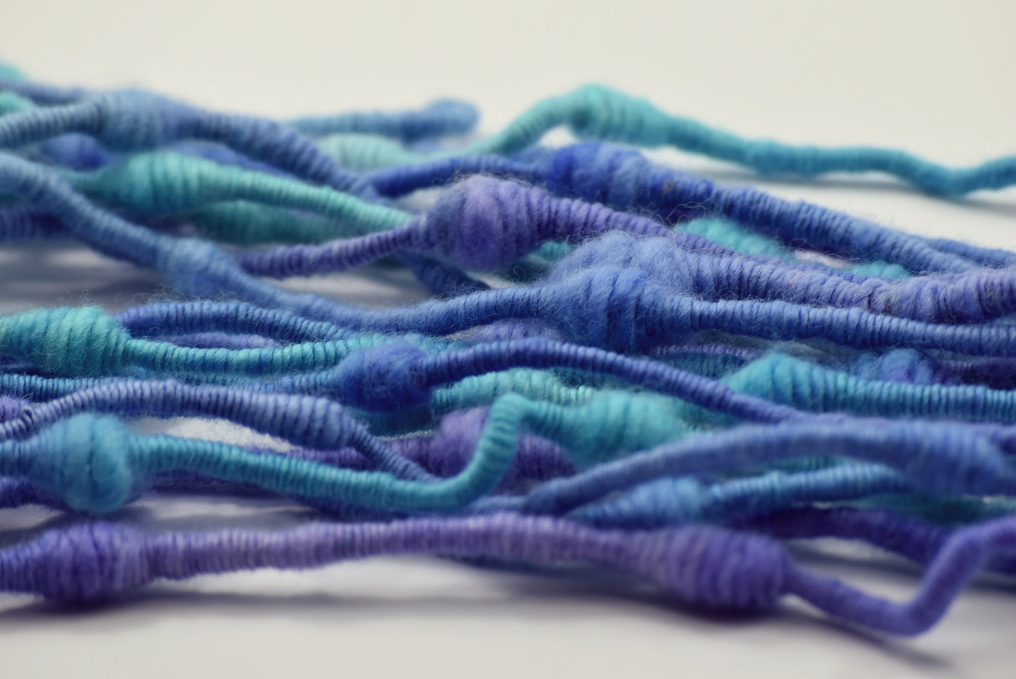 Beehive Super Coiled Art Yarn Hand Spun in Purple Opals 13135-Hand Spun Yarn-4-Sally Ridgway Designs in Felt & Fibre