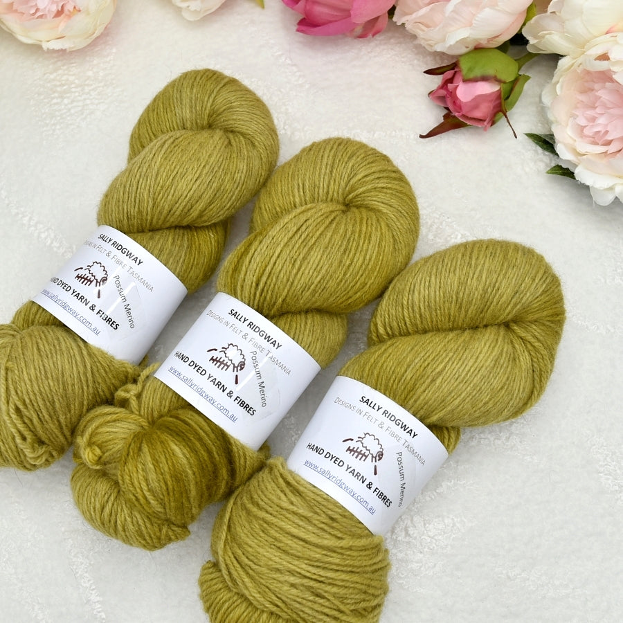 Hand Dyed Merino Possum Fingering Weight Yarn Sally Ridgway Designs