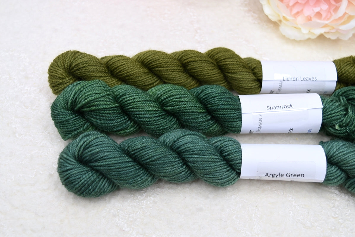 Mini Skeins 4 Ply Supreme Sock Yarn in Shamrock| Mini Skeins | Sally Ridgway | Shop Wool, Felt and Fibre Online