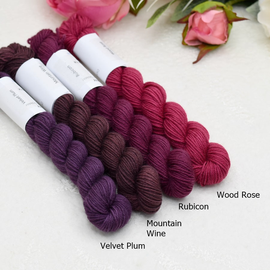 Mini Skeins 4 Ply Supreme Sock Yarn Velvet Plum| Mini Skeins | Sally Ridgway | Shop Wool, Felt and Fibre Online