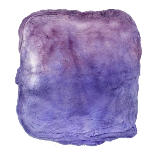 Mulberry Silk Hankies Hand Dyed Crushed Aubergine| Silk Hankies | Sally Ridgway | Shop Wool, Felt and Fibre Online
