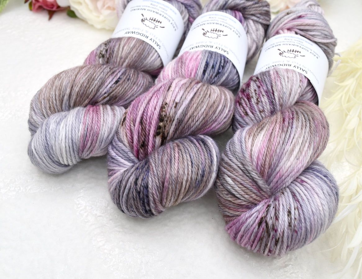 Rose Bay on 8 Ply Superwash 100% Merino Yarn-8 Ply Superwash Merino Yarn-3-Sally Ridgway Designs in Felt & Fibre