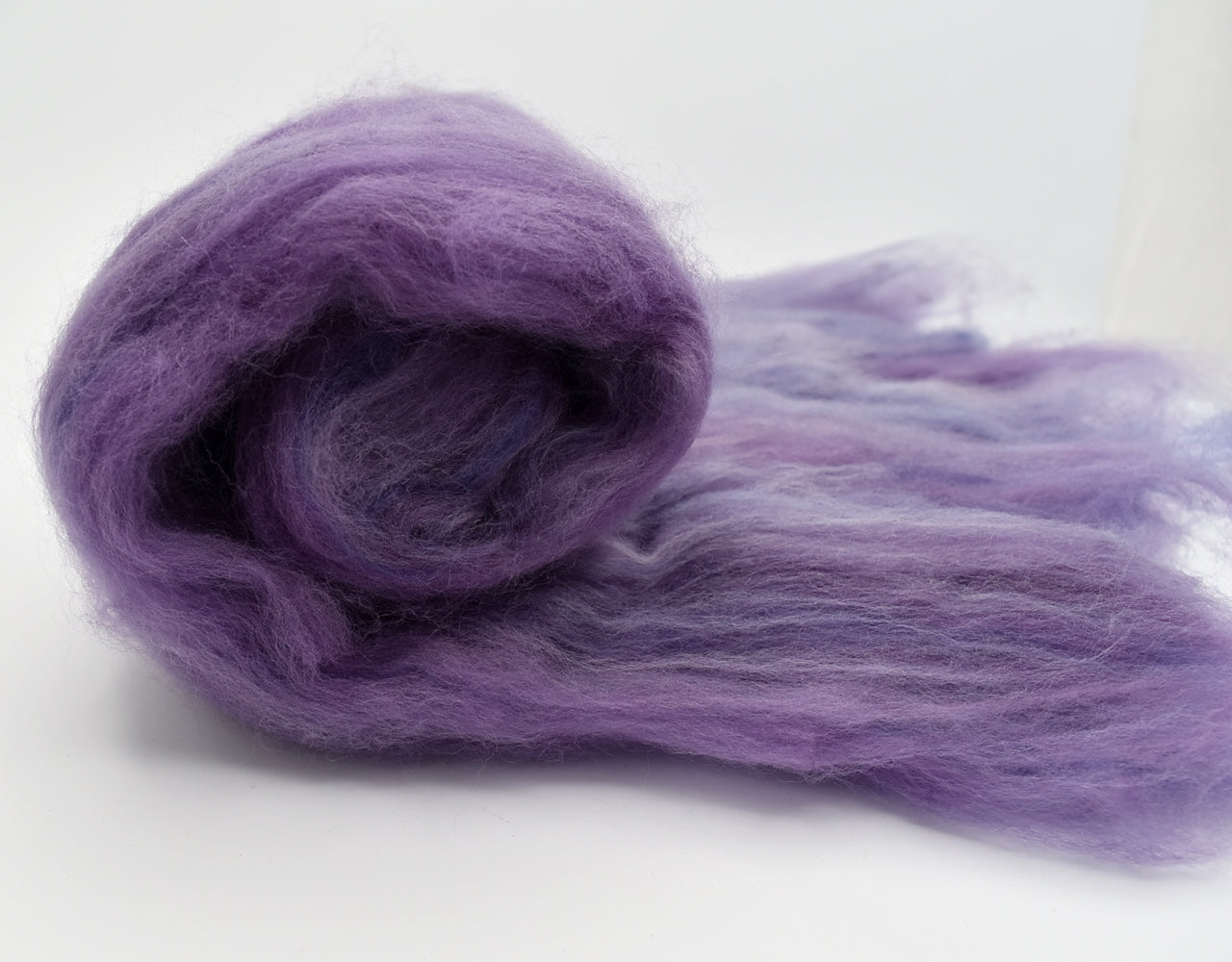 Tasmanian Merino Wool Carded Batts Hand Dyed Blue Aubergine-Merino Wool Batts-3-Sally Ridgway Designs in Felt & Fibre