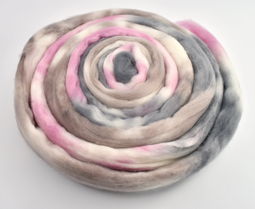 Tasmanian Merino Wool Combed Top in Ballerina-Merino Wool Tops-2-100 grams-Sally Ridgway Designs in Felt & Fibre