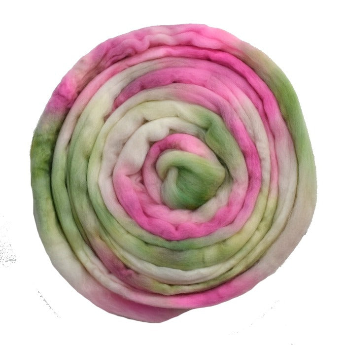 Tasmanian Merino Wool Combed Top Hand Dyed Innocence 13404-Merino wool tops-3-100 grams-Sally Ridgway Designs in Felt & Fibre