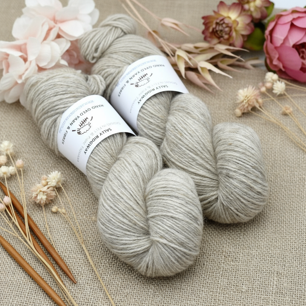 Natural undyed Merino Possum knitting yarn