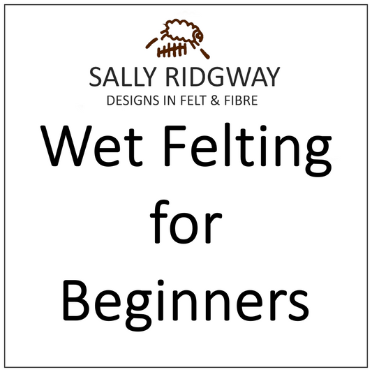 wet felting for beginners by sally ridgway