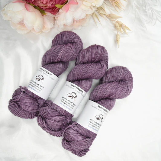 8 Ply Supreme Sock in Crested Iris| 8 Ply Supreme Sock | Sally Ridgway | Shop Wool, Felt and Fibre Online