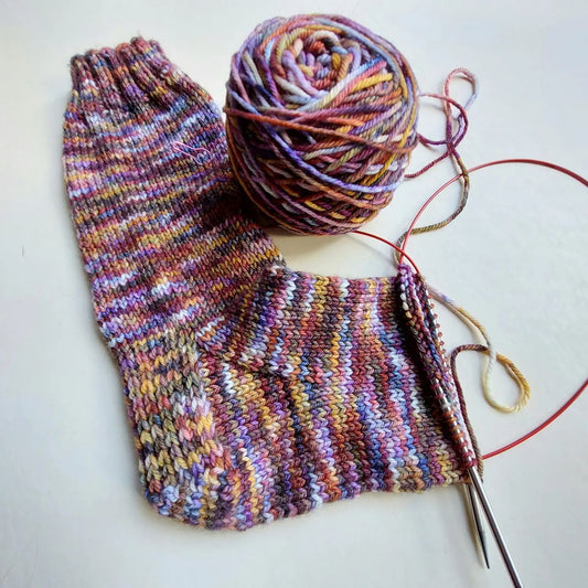 DK Weight Vanilla Socks by Crazy Sock Lady Designs| Knitting Pattern | Sally Ridgway | Shop Wool, Felt and Fibre Online