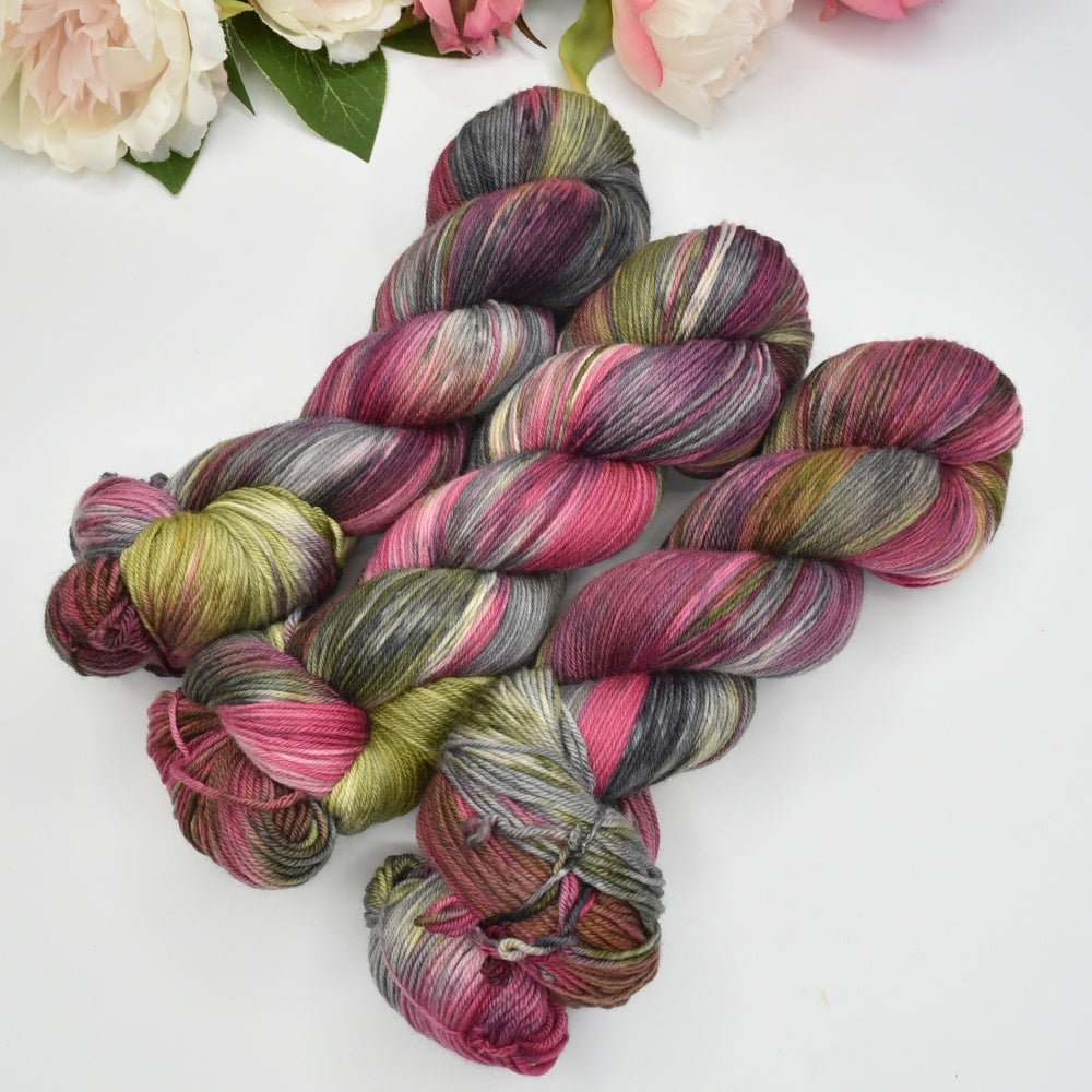4 Ply Pure Australian Merino Wool Yarn Blackberry Rose 13424| 4 Ply Pure Merino Yarn | Sally Ridgway | Shop Wool, Felt and Fibre Online