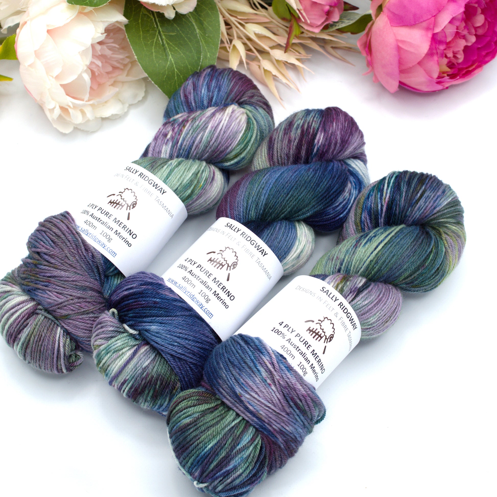 4 Ply Pure Australian Merino Wool Yarn Blue Mountain| 4 Ply Pure Merino Yarn | Sally Ridgway | Shop Wool, Felt and Fibre Online