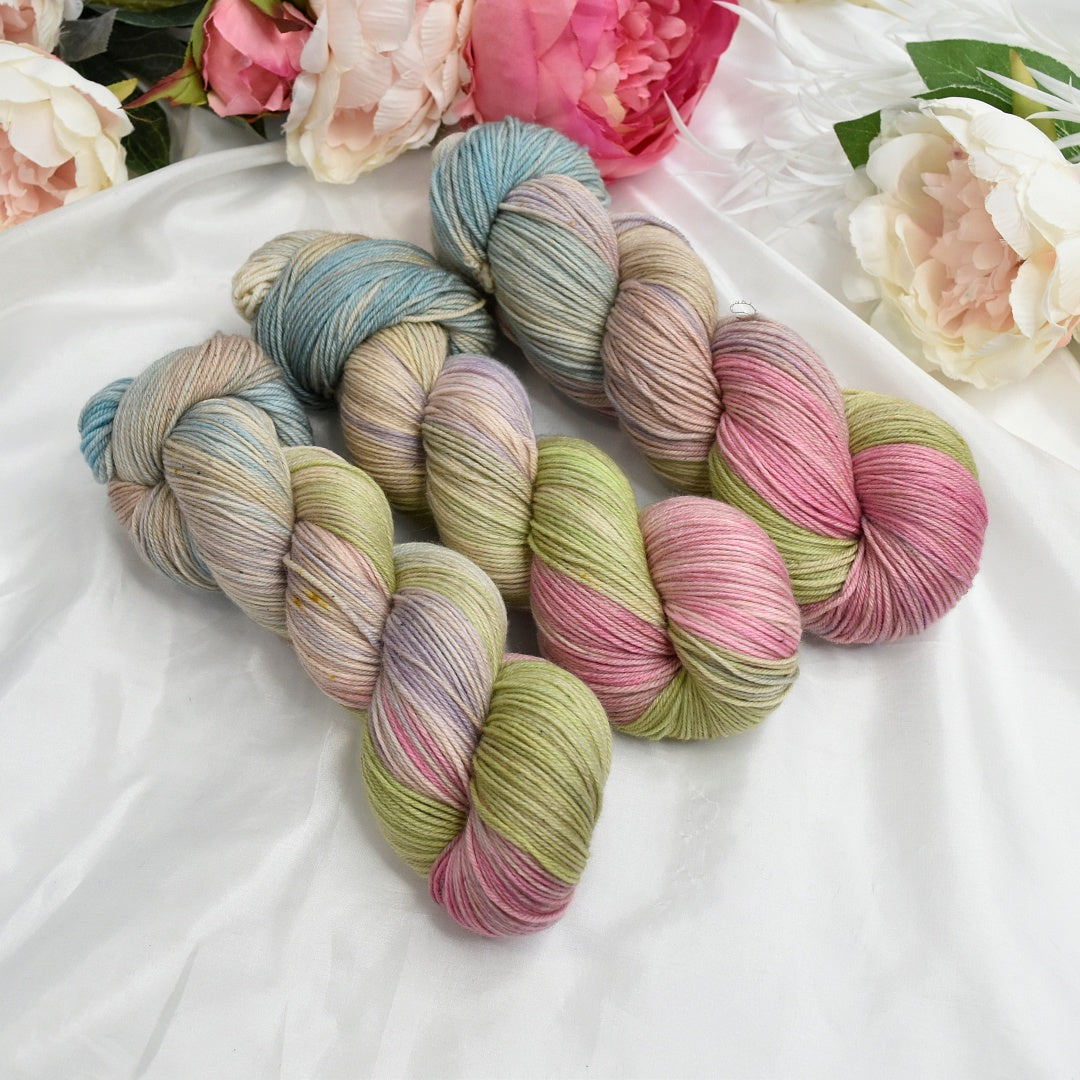 4 Ply Supreme Sock Beige Rainbow| Sock Yarn | Sally Ridgway | Shop Wool, Felt and Fibre Online