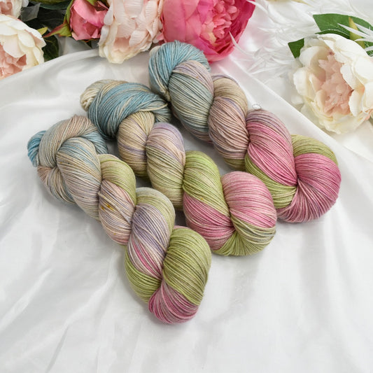 4 Ply Supreme Sock Beige Rainbow| Sock Yarn | Sally Ridgway | Shop Wool, Felt and Fibre Online