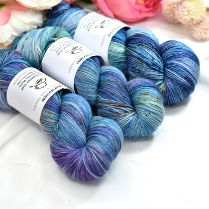 4 ply Supreme Sock Knitting Yarn Hand Dyed Jamaica Bay| Sock Yarn | Sally Ridgway | Shop Wool, Felt and Fibre Online