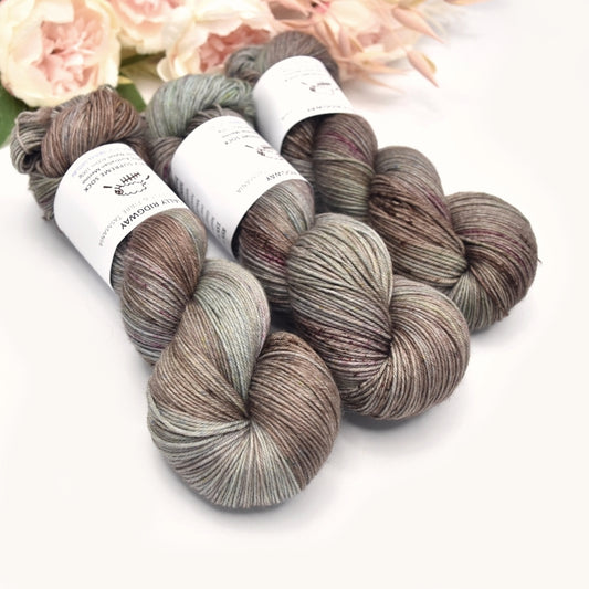 4 ply Supreme Sock Knitting Yarn Hand Dyed Mangrove| Sock Yarn | Sally Ridgway | Shop Wool, Felt and Fibre Online